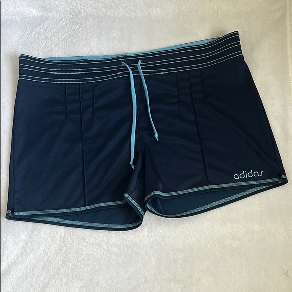 VTG Y2K Women’s Adidas Sportswear Athletic Basketball Gym Drawstring Shorts L - Picture 1 of 10